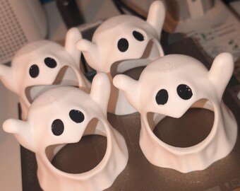 Ghost Tea Light Holder 3MF, Halloween LED Candle 3D Print File
