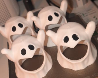 Portavelas con forma de fantasma 3MF, archivo de impresión 3D para vela LED de Halloween