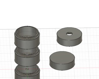 Straight 330ml Can Cup STL Files, Screw-Together Printable Cup, Commercial Use