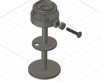 Soporte para tapa de vaso STL y 3MF, soporte para manualidades de bolas de nieve con resina epoxi