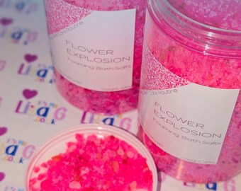 Foaming Bath Salts 400g, Handmade Scented Bath Soak Gift