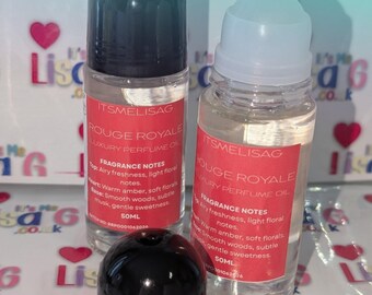 Ladies 50ml Perfume Oil, Long Lasting Handmade Fragrance Gift