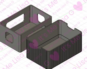Playing Card Holder STL, Blank 3D Printable Deck Box and Storage Case