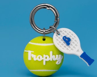 Custom 3D Tennis Ball Dog Tag - Personalized Pet ID for Dogs & Cats