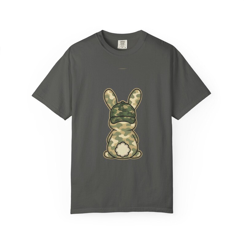 White Camo Rabbit Camo Bunny Back View T-shirt | Camouflage Rabbit Shirt - Etsy