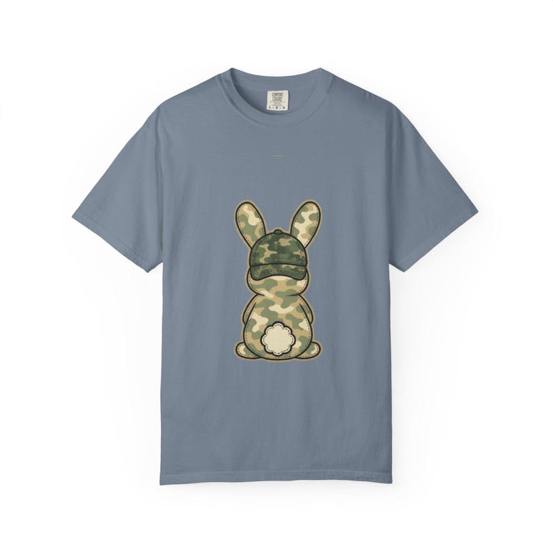 What Bunny Rabbit Camaflouges Camo Bunny Back View T-shirt | Camouflage Rabbit Shirt - Etsy