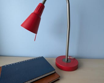 Very Unique Ikea Kvart Floor Lamp Red Vintage. - Etsy