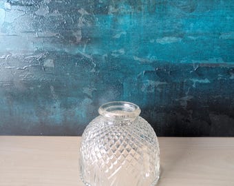 Vintage replacement glass crystal lampshade Westmoreland pineapple pattern for fairy lamp.
