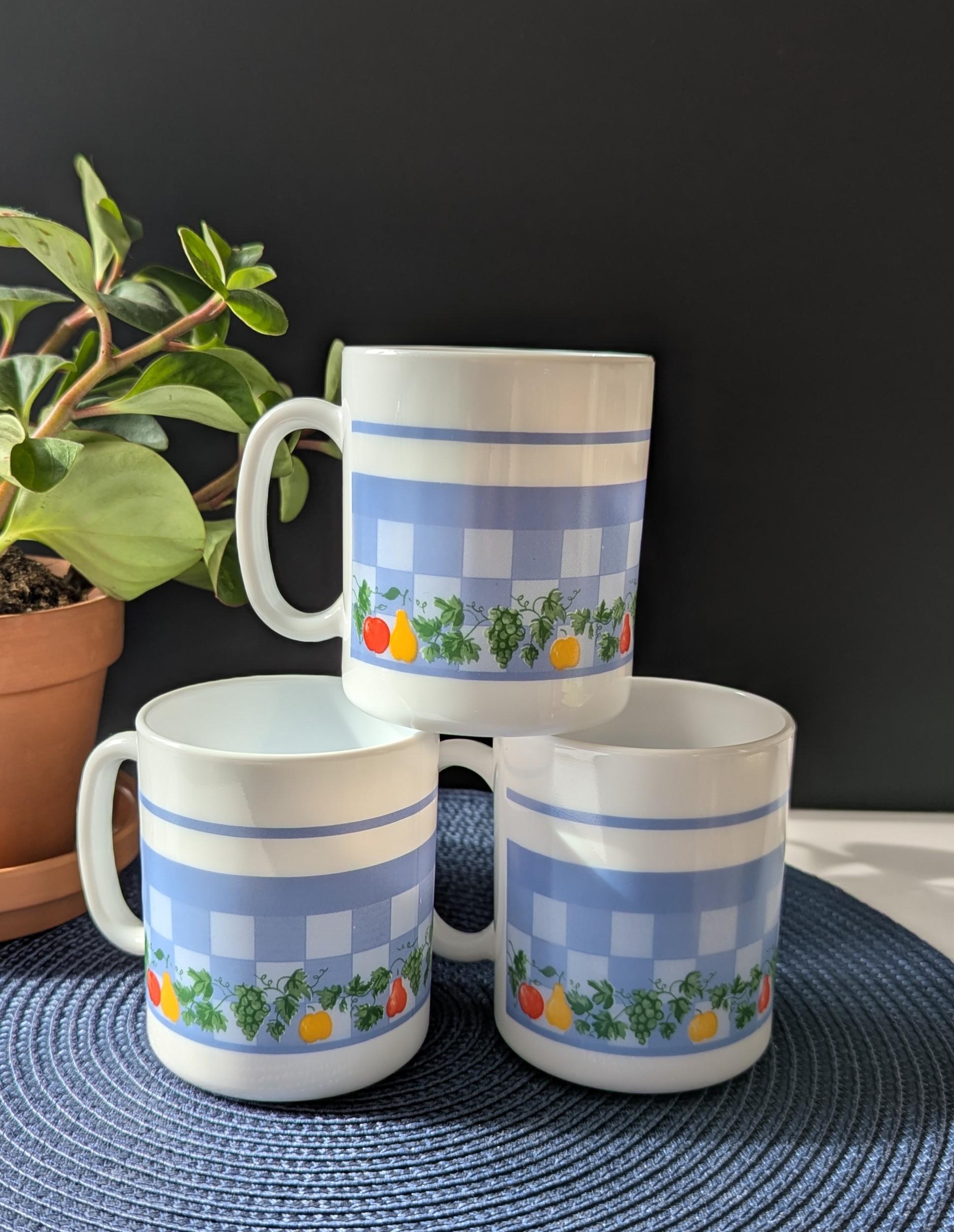 Lot De 5 Assiettes à Dessert Arcopal Clafouty De Marc Palluy - Verre Opalin Vintage