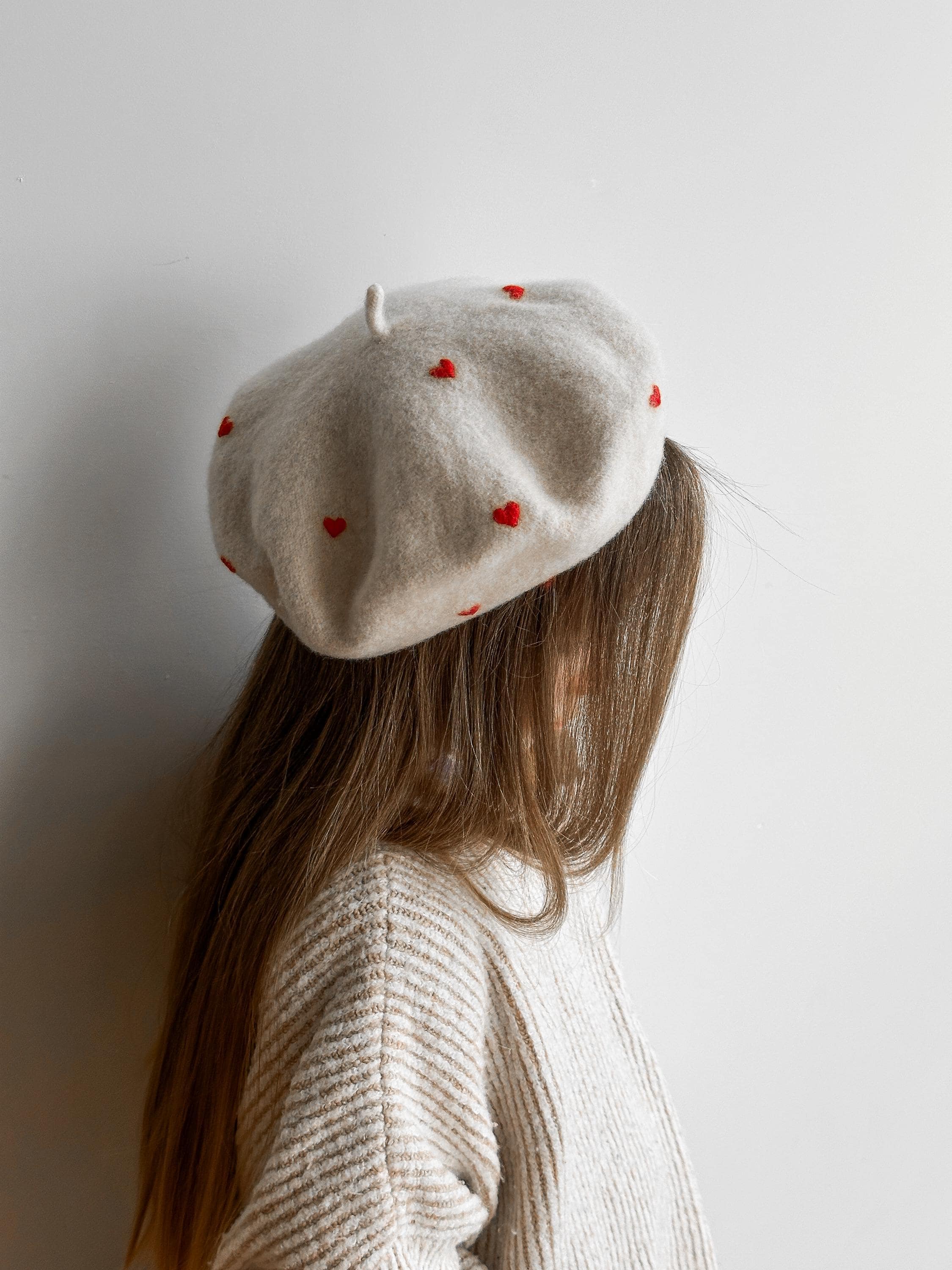 Wool Beaded Beret - Etsy