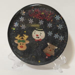 Presse-papiers de Noël imparfait en résine, décoration de bureau des Fêtes