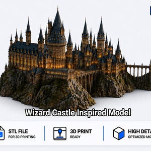 Wizard Castle Inspired Model | 3D Print File | Digital Download STL