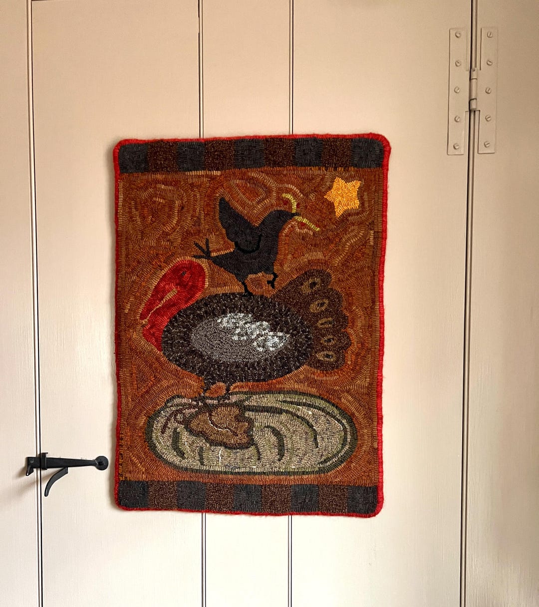 Hand-hooked Autumn Rug - Etsy