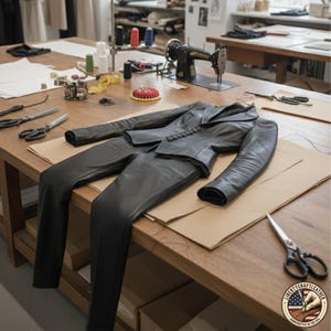 Detailed stitching of blazer – premium office fashion