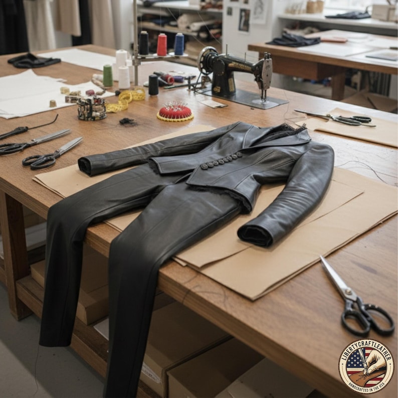 Detailed stitching of blazer – premium office fashion