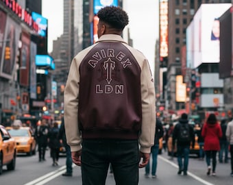 Lederjacke Herren Damen Kastanienbraun Creme Biker Style Mantel | Echte Handmade-Oberbekleidung