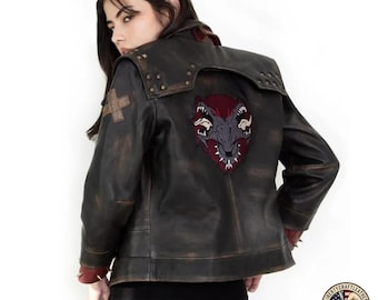 Arcane Vi Bomber Jacke Frauen LOL Pit Fighter Leder Cosplay Jacke