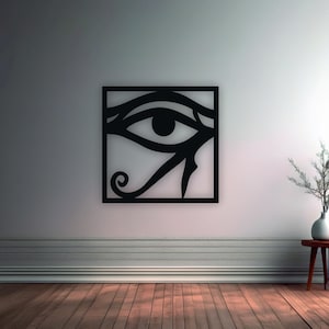 Auge von Horus Wandkunst, ägyptisches Symbol Acryldekor, Auge von Ra Plexiglas Kunst, altes Ägypten Wandbehang, spiritueller Schutz Wohnkultur