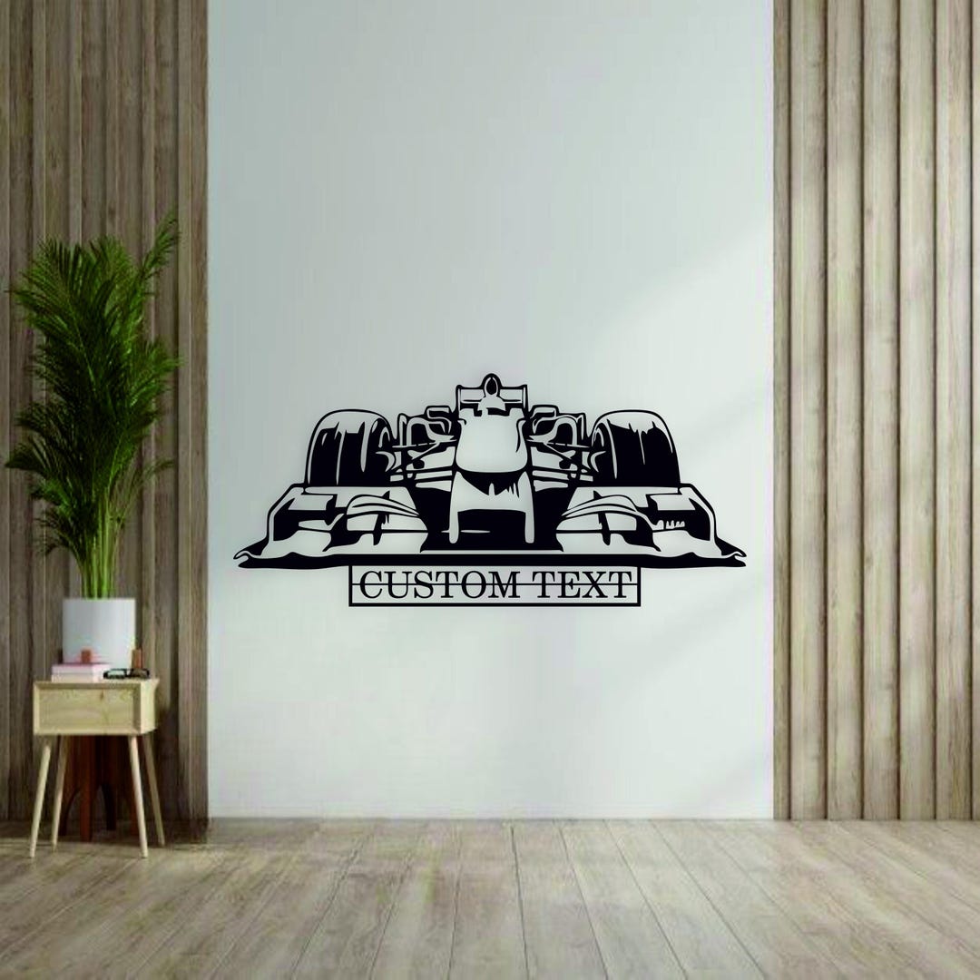 Custom F1 Race Car Wall Art – Personalized Formula 1 Acrylic Decor for ...