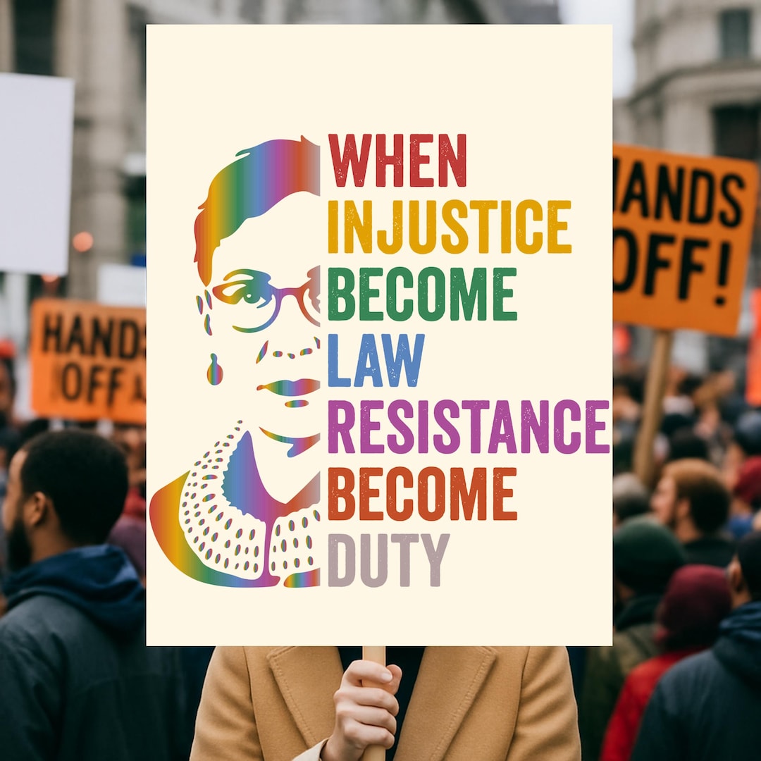 When Injustice Becomes Law Protest Sign 18