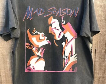Vintage 1990s The Mans Of M-Seas0n Above Music-Rock-Charcoal Unisex T-shirt S-5XL