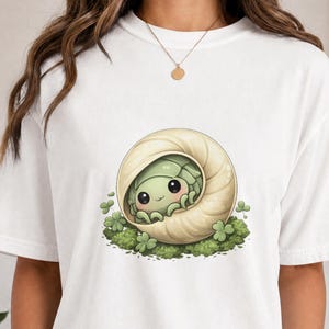 Isopod Shirt, Lucky Clover Roly Poly Tee, Cute Bug Lover Gift, Kawaii Shell Animal Shirt, Terrarium Hobby Tee