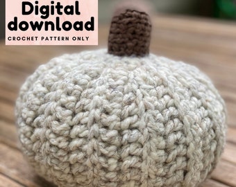 Modello di zucca all'uncinetto per fattoria rustica, decorazione per il Ringraziamento e Halloween, decorazione autunnale per la tavola, regalo autunnale per l'ospite.