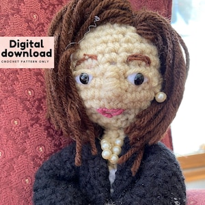 Kamala Harris crochet doll pattern instant download crochet pattern, amigurumi pattern doll, doll amigurumi pattern, crochet amigurumi doll