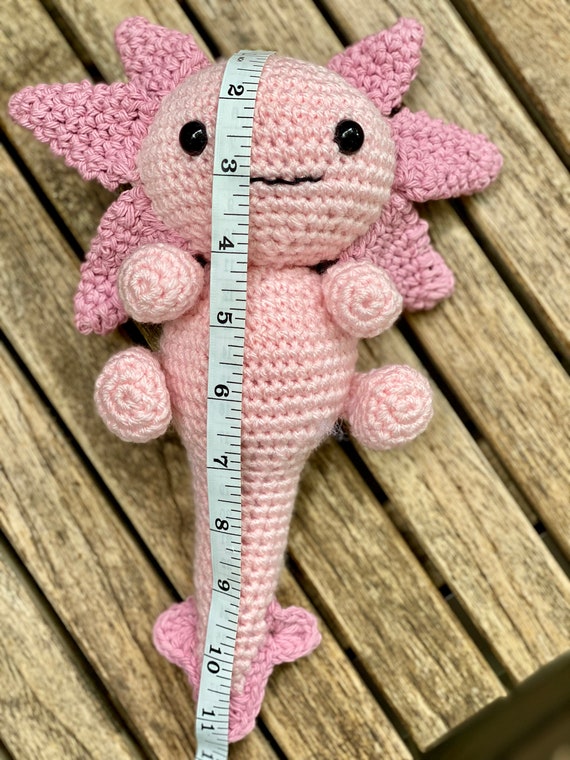 Axolotl Crochet Plush Amigurumi Animal PDF Pattern, Plushies Salamander  Walking Fish Kawaii Toy, Minecraft Crochet Pattern Plush Cute Toy 