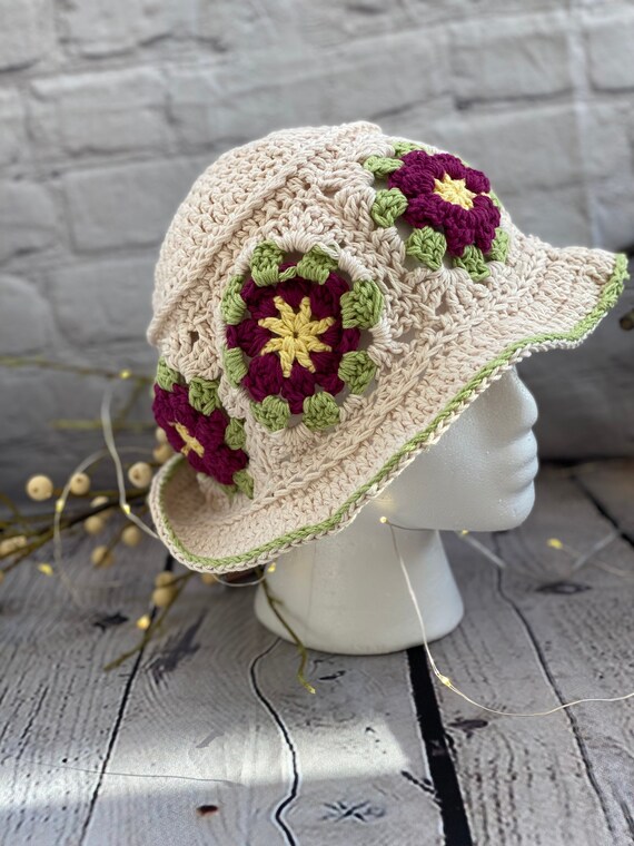 ★SATUR★Summer Knit Bucket Hat Knit Summer Bucket Hat - YouTube