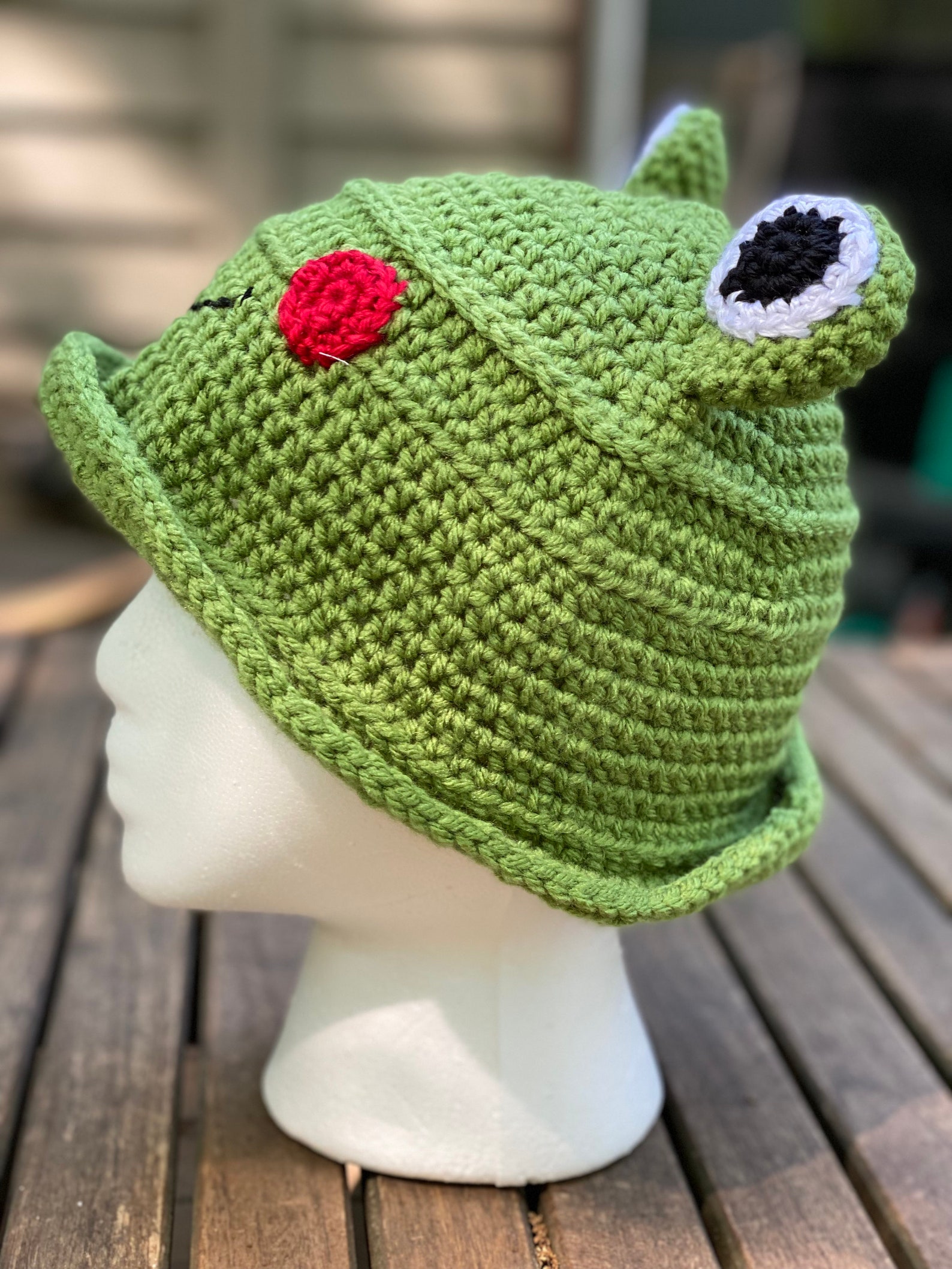 90s Crochet Bucket Hat Pattern Summer Hats Frog Crochet Etsy
