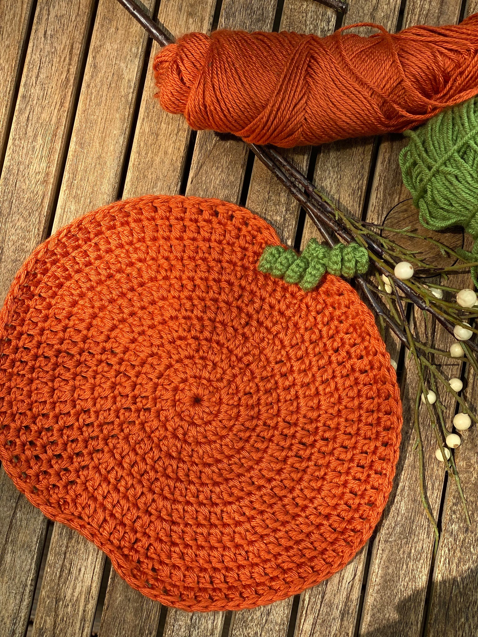 Crochet Pattern Thanksgiving Fall Pumpkin Placemats Crochet Etsy