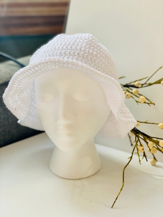 Cute 90s Crochet Bucket Hat for Men and Women, Summer Cool Knit Bucket Hat,  Cotton Crochet Bucket Hat, White Bucket Hat, Custom Bucket Hat -  Canada