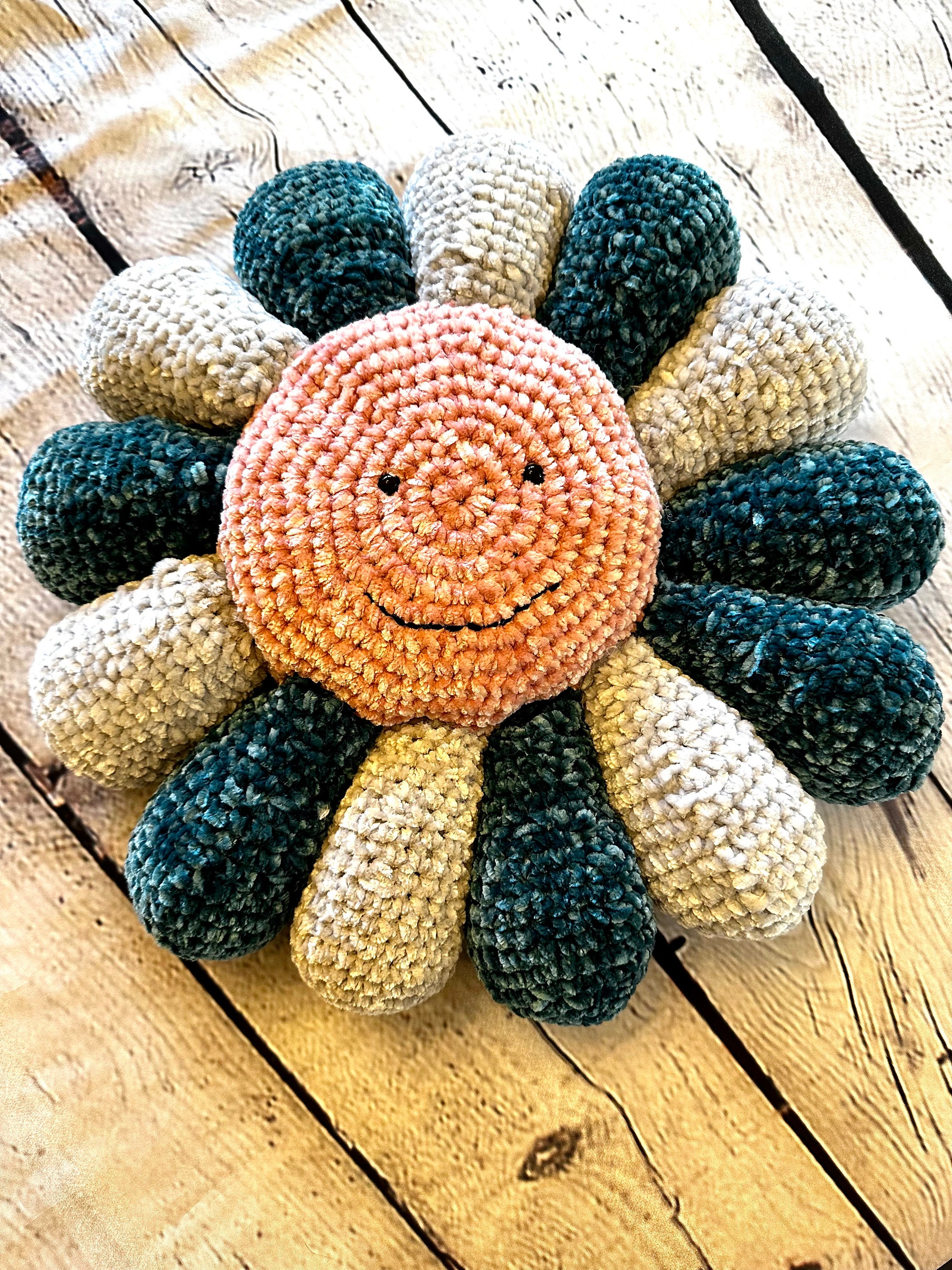 30 Flower Pillow Crochet Patterns for Cozy, Giftable Home Décor 27 Large Plush Flower Pillow Crochet Pattern