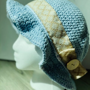 Boho crochet sun hat, crochet sun hat with bow, women’s brimmed hat, summer hat, crochet brim hat for women, unisex hat, hat for girls