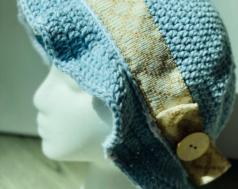 Boho crochet sun hat, crochet sun hat with bow, women’s brimmed hat, summer hat, crochet brim hat for women, unisex hat, hat for girls