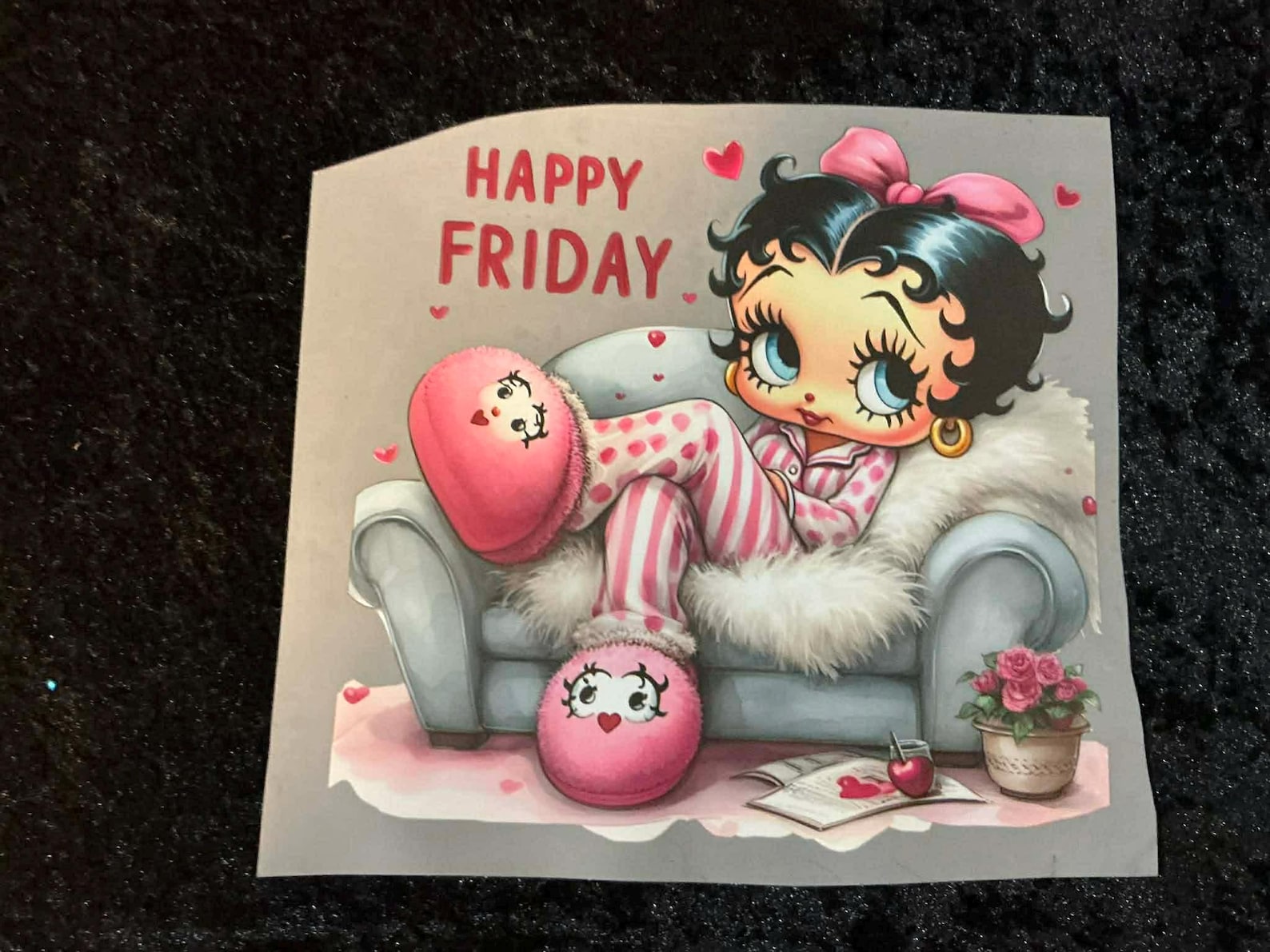 Betty Boop | Happy Friday | DTF | Ready to Press - Etsy