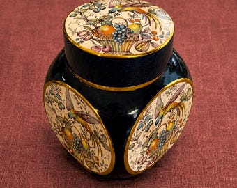 Carltonware “Birds of Paradise” Ginger Jar / Tea Caddy