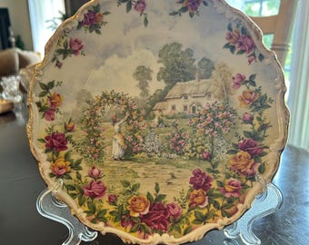 Royal Albert Old Country Roses 25th Anniversary Collector Plate 1986 English Bone China 8.5”