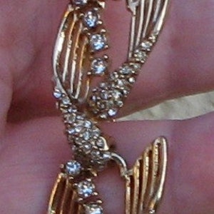 Hattie Carnegie Rhinestone &quot;Birds&quot; Necklace Vintage