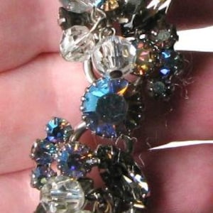 Juliana/D&E 5-Link Black Diamond AB Rhinestone and Bead Bracelet