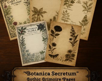 Botanica Secretum – Colección de grimorios imprimibles con hierbas encantadas y magia botánica (descarga digital)