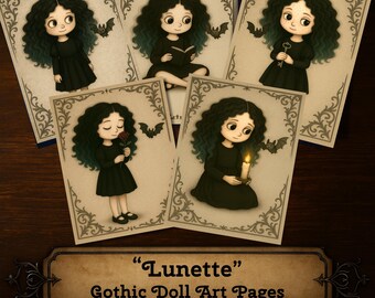 Conoce a Lunette: una colección de arte de muñecas góticas (descarga digital)