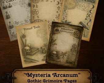 Mysteria Arcanum – A Printable Grimoire of Ancient Magic, Symbols & Esoteric Knowledge (Digital Download)