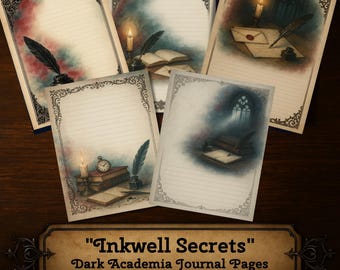 Inkwell Secrets - Páginas del diario de Dark Academia (Descarga digital)