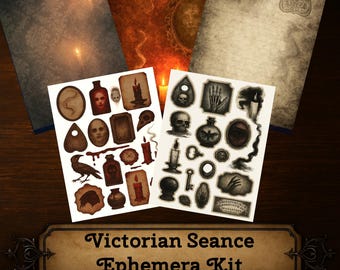 Kit de efímeras de sesiones espiritistas victorianas (descarga digital)