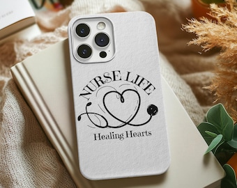 Nurse Life Healing Hearts Telefonhülle für iPhone, Samsung Galaxy und Google Pixel-Serie, Handy-Schutzhülle, Geschenk für eine Krankenschwester