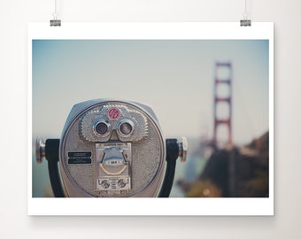 San Francisco print, Golden Gate Bridge photograph, California print, Pacific Ocean print, SF photograph, west coast decor, viewfinder print