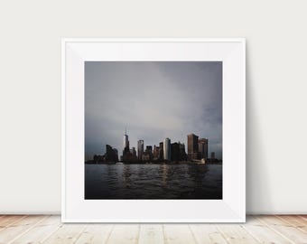 New York City print, New York photograph, New York skyline print, Manhattan photography, wanderlust art, urban decor, NYC wall art