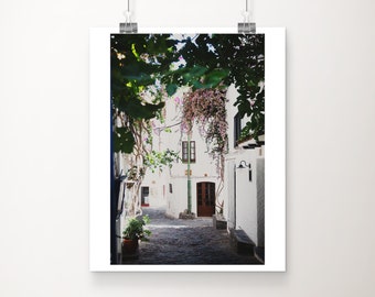 Cadaques photograph, Spain photograph, travel photography, European decor, Catalan print, streets of Cadaques, Spanish architecture print